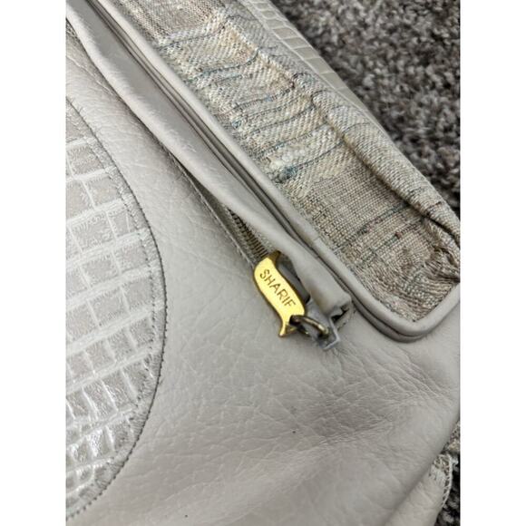 SHARIF Vintage Exotic Skin Patchwork Leather Clutch Crossbody Bag 80s/90s